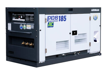 50HPコンプレッサー（アフタークーラー仕様）〔PDS185SC-5C5/北越工業